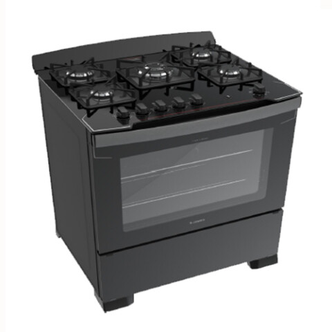 COCINA JAMES C 805 V - NEGRO -5 H Mesada Vidrio Sin color