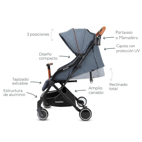 Cochecito Plegable Carestino Smart + Accesorios Camuflado
