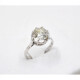 Anillo Solitario Antiguo En Platino Y Oro 18K Blanco Con Brillante 2.16 Ct Anillo Solitario Antiguo En Platino Y Oro 18K Blanco Con Brillante 2.16 Ct