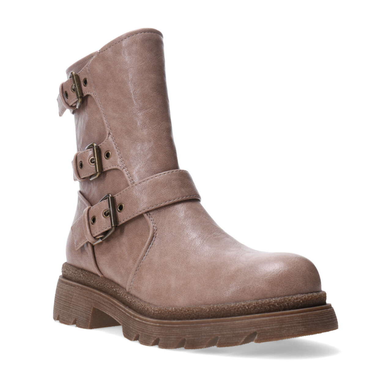 Bota GORGY con hebillas MissCarol - Beige 