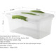 Set x2 Caja organizadora 6 lts Wenbox TRANSPARENTE