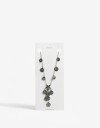 Collares Largos Folk Collar Largo Chapas Boho - Plateado Antique Silver