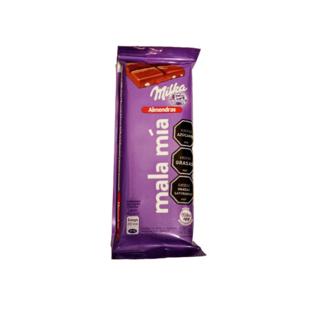 Chocolate MILKA 55 Grs Tableta Unidad Almendras