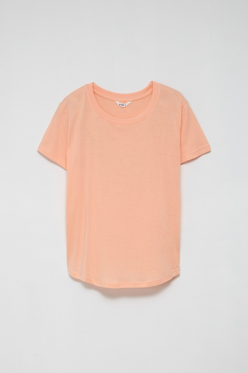 Camiseta manga corta básica - Naranja 