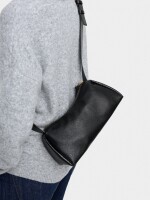 Bolso Bandolera Efecto Craquelado negro