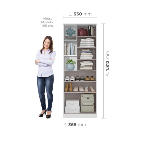 Multiuso Organizador Zapatera Lince 2 Puertas 7 Estantes con Nichos - Blanco Multiuso Organizador Zapatera Lince 2 Puertas 7 Estantes con Nichos - Blanco