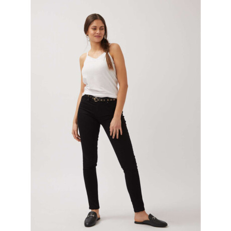 Musculosa con puntilla Blanco