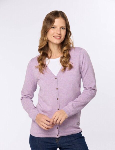 SACO TEJIDO CLÁSICO Lila