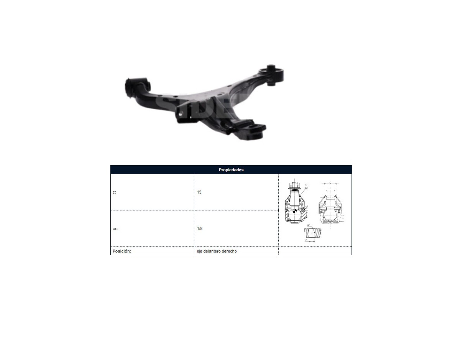 Parilla De Suspension Delantera Honda Crv 02-06 Der 