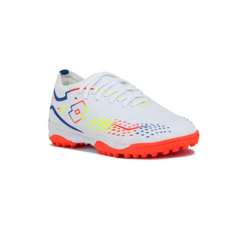 Lotto Minza Futbol 5 Tf Hombre Blanco-Naranja