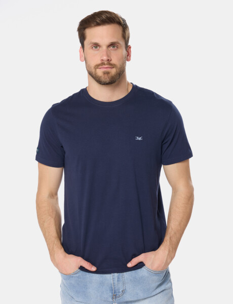 REMERA LISA DE ALGODÓN Azul