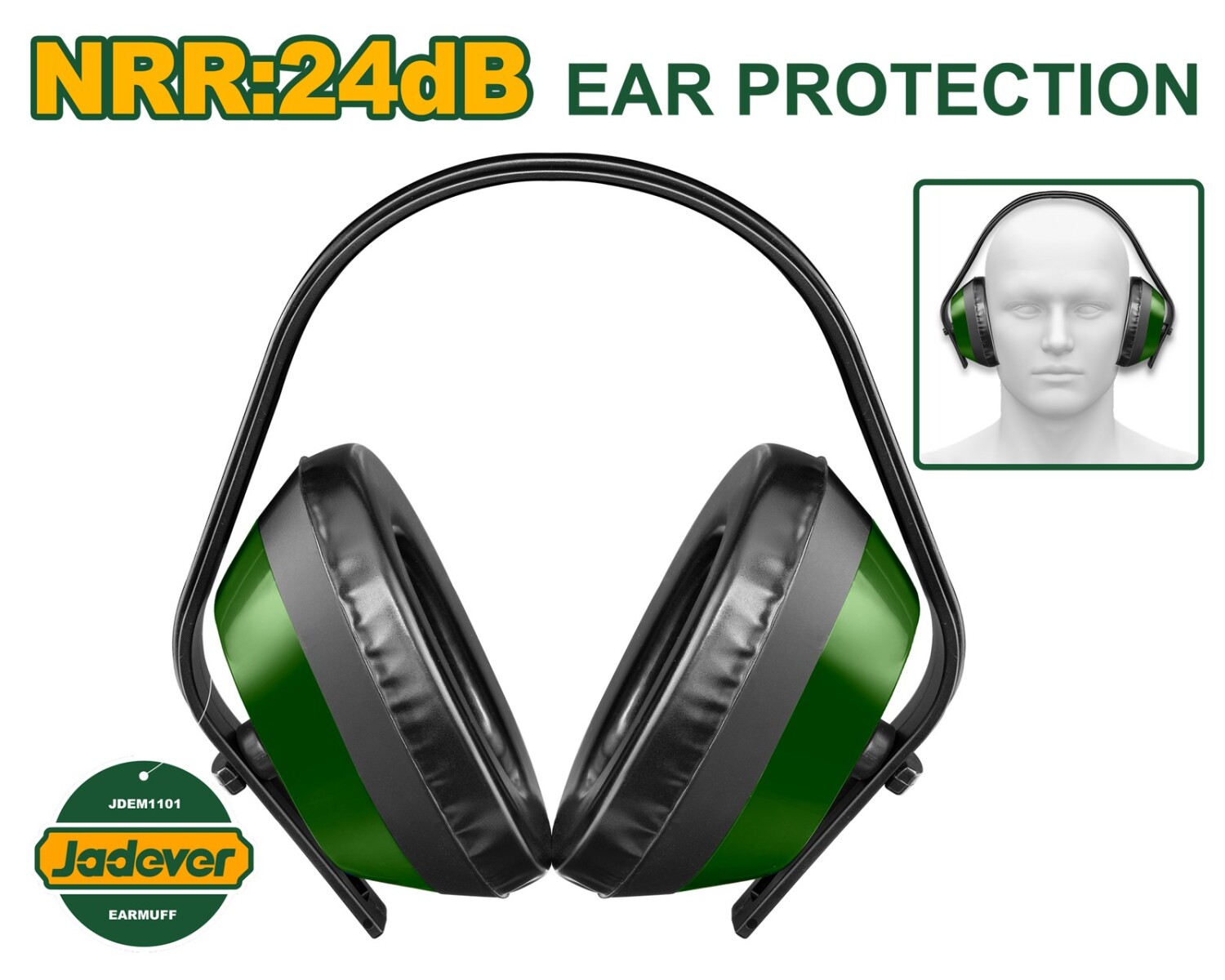 Protector orejera de oidos 24 db jadever JDEM1101 