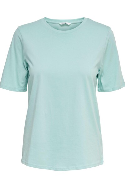 Camiseta New Básica Organica Pastel Turquoise