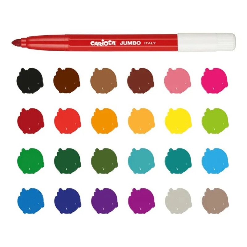 Marcadores Carioca Jumbo x24 Marcadores Carioca Jumbo x24