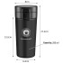 Vaso Térmico Para Cafe Y Te 350ml NEGRO