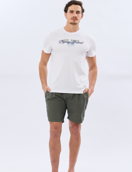 SHORT DE BAÑO LISO Verde Oscuro