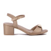 Sandalia Comfortflex Taco 2.5cm Mujer Moca
