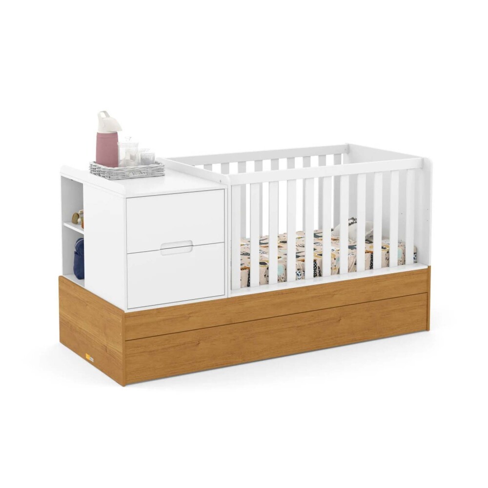 CUNA CONVERTIBLE CUNAS MDF-Y-MADERA BLANCO CAMA TUTTO