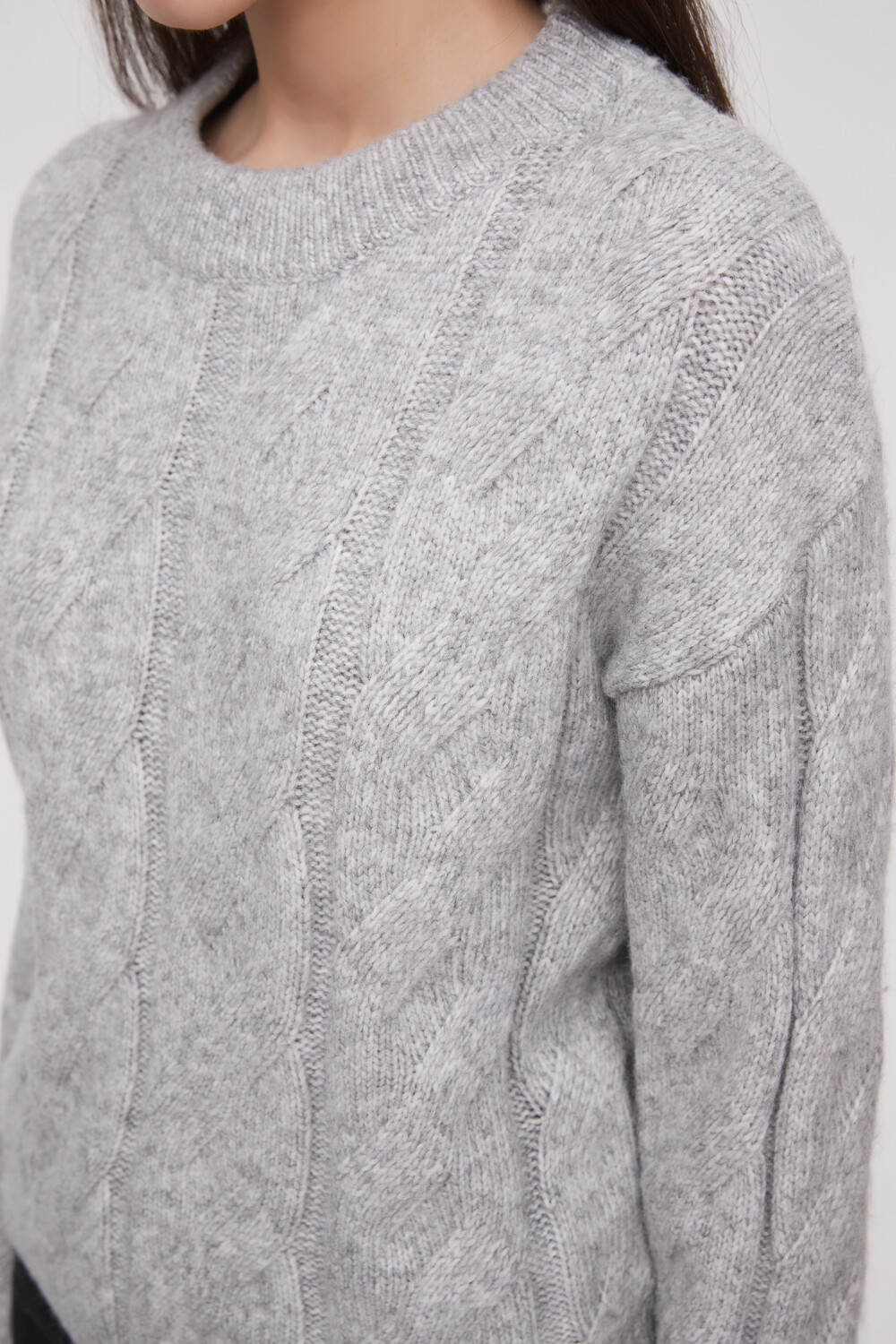 Sweater Osada Gris Melange Medio