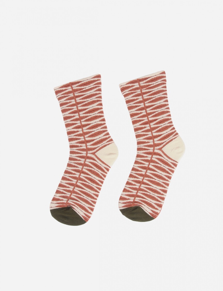 Medias rombos - beige 