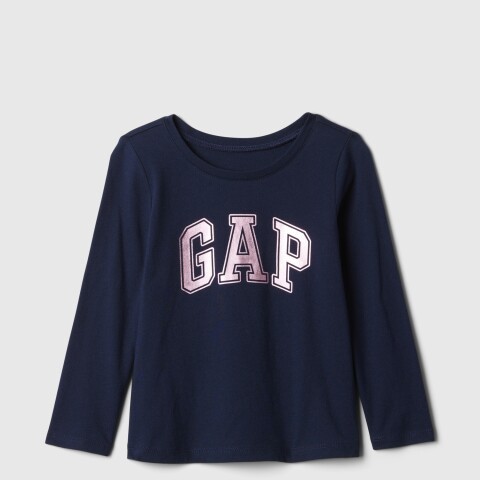 V-FRCH LS BF LOGO T TAPESTRY NAVY