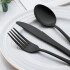 Juego de 24 Cubiertos De Acero Inoxidable Cocina Imback Negro Juego de 24 Cubiertos De Acero Inoxidable Cocina Imback Negro