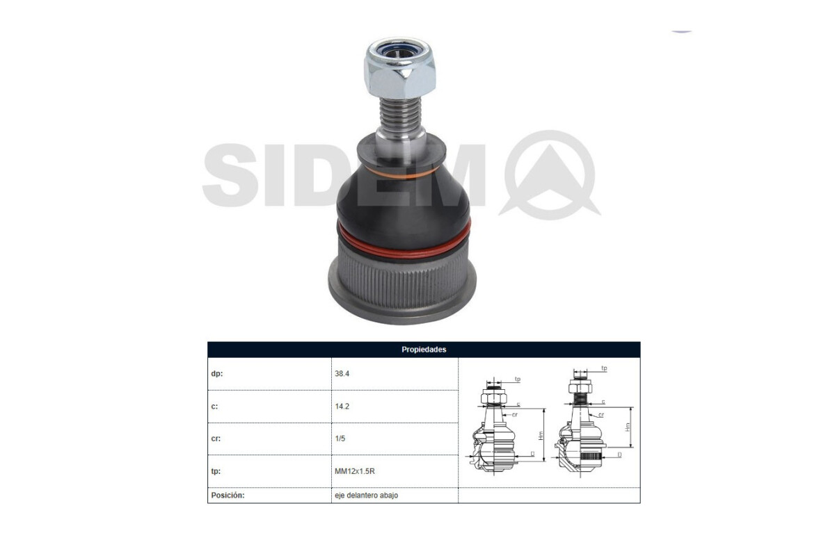 Rotula Del Renault Laguna 93-01 Der/Izq Rotula Del Renault Laguna 93-01 Der/Izq