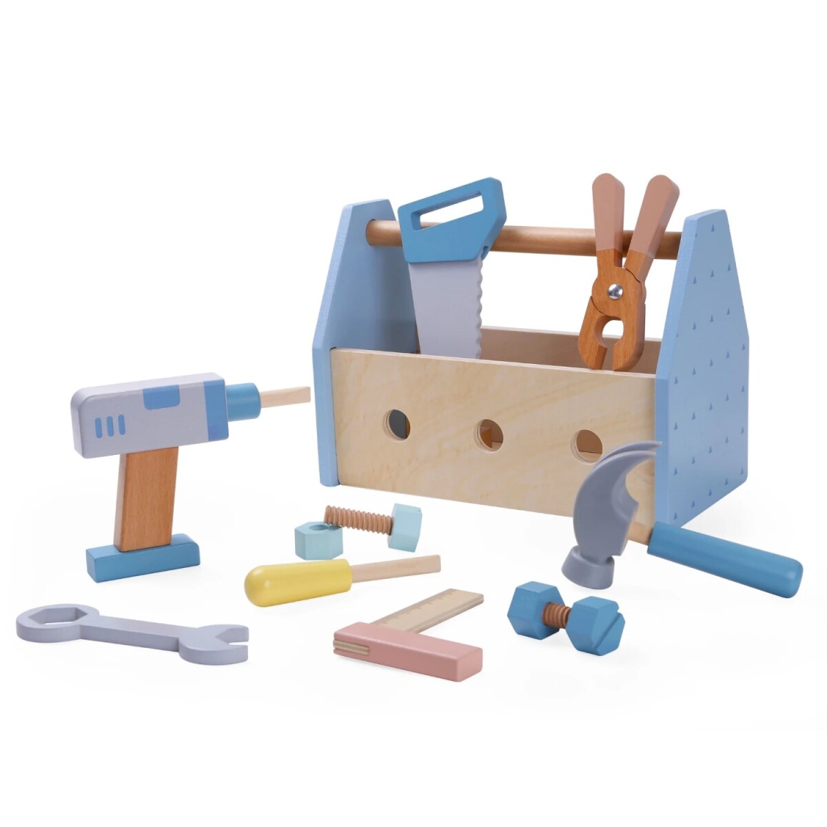 Caja 12 Piezas de Herramientas Wooder 1186 de Madera 