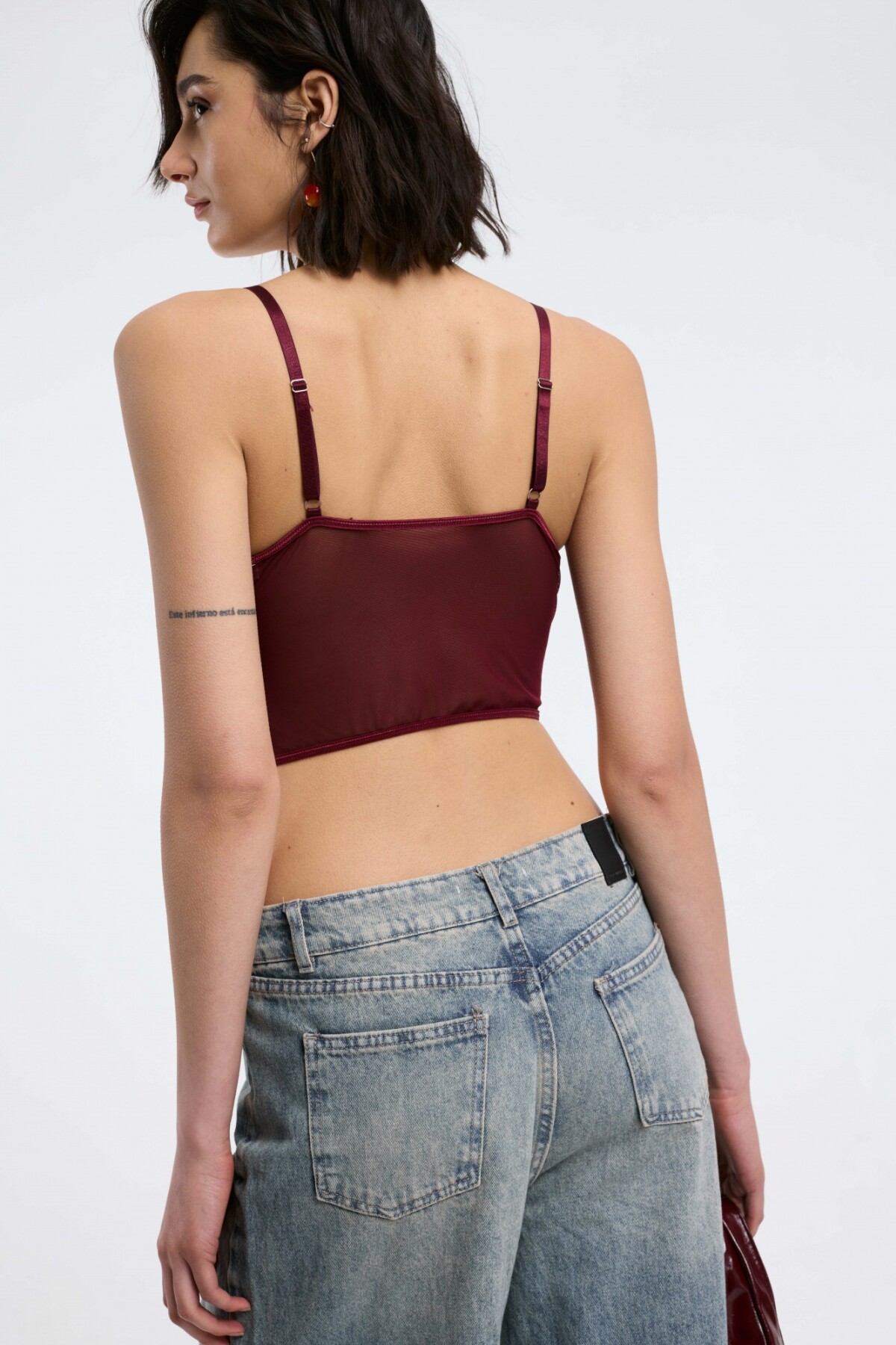 Bustier Mesh Burdeos