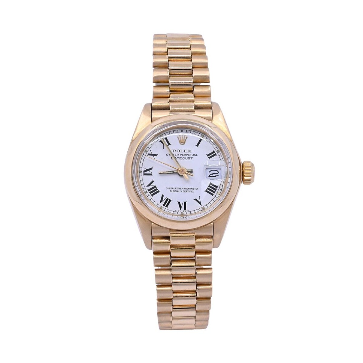 Rolex oro 18k Datejust Modelo 6916 con calendario, 26 mm. 