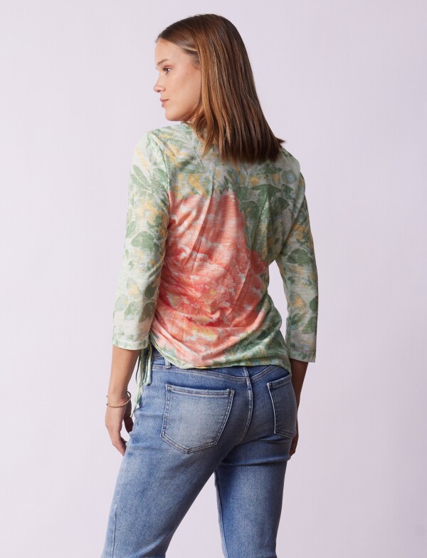 Blusa Flor VERDE/MULTI