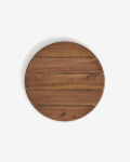 Mesa Saura de madera de acacia acabado nogal Ø70 cm