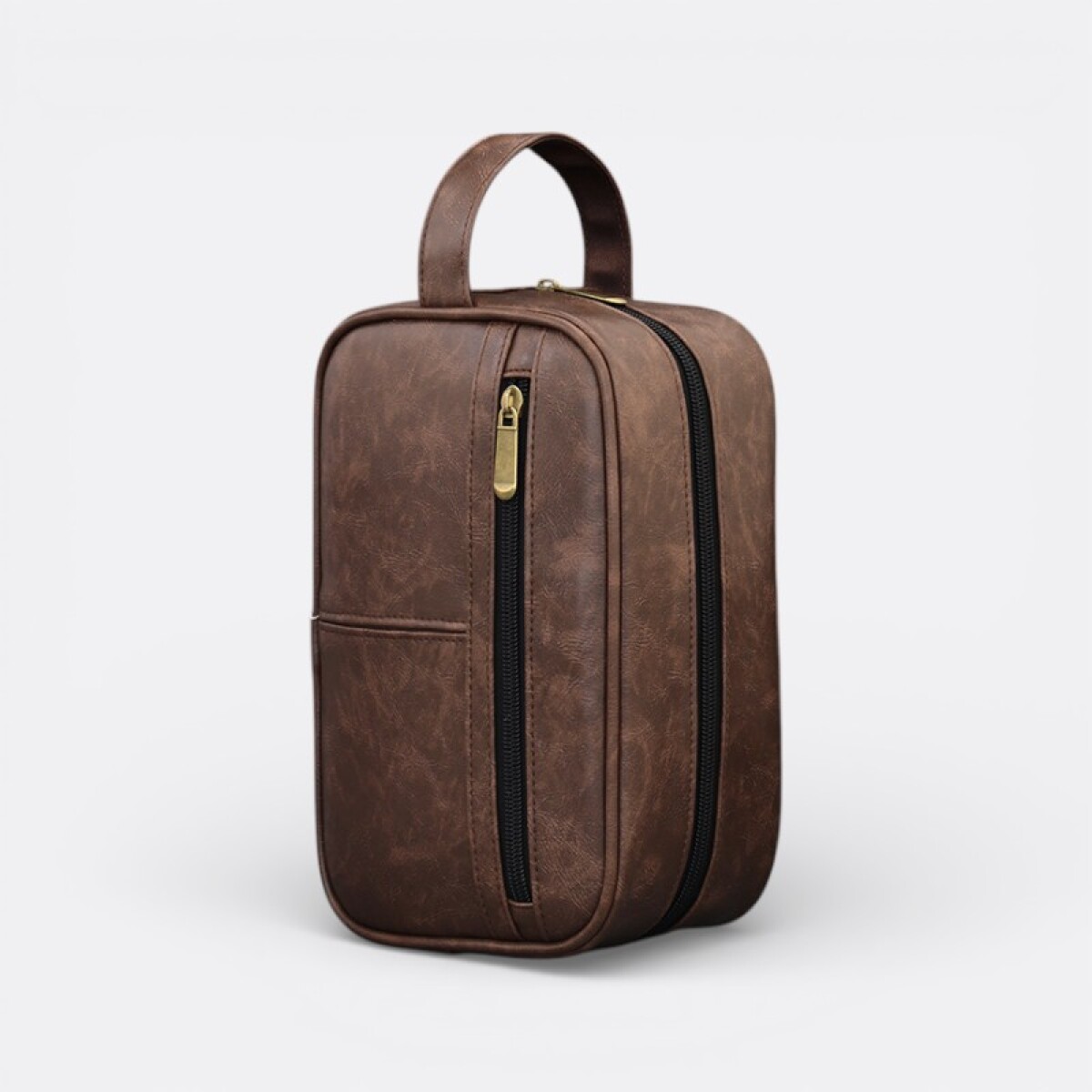 Neceser Bolso De Mano Masculino - Marrón Oscuro 