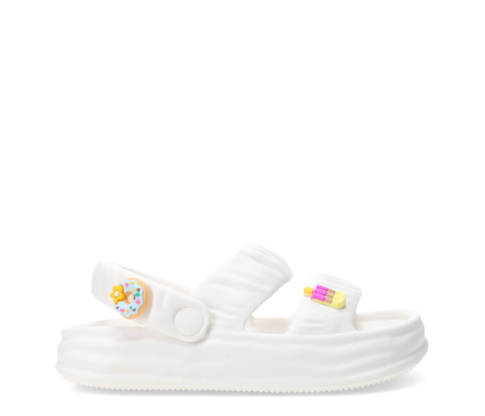 Sandalias de Niña MINI Miss Carol PARCO de goma con helados Blanco
