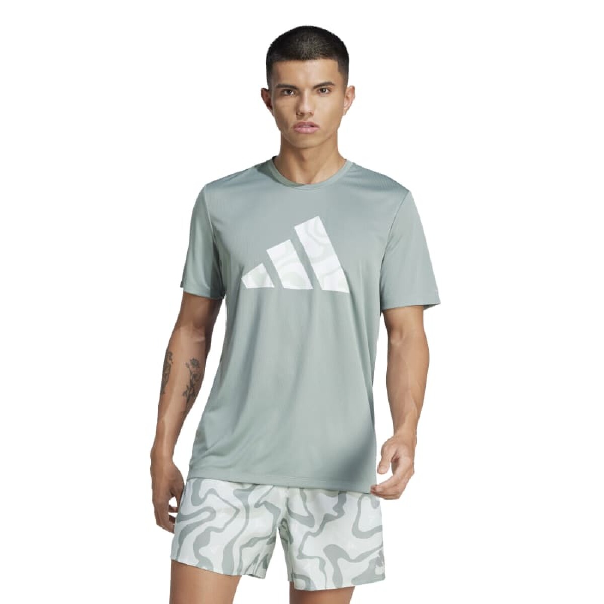 Remera Adidas Run It - Verde 