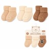 Set x3 medias 0 a 6 meses little & loved beige