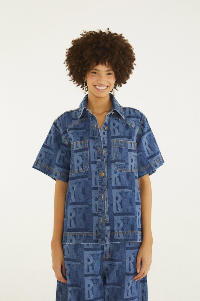 CAMISA DENIM Azul