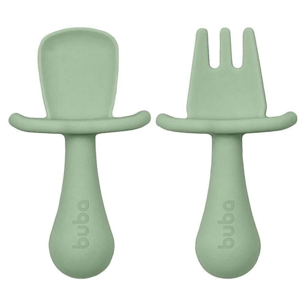 Set x2 cubiertos entrenamiento tope BUBA verde