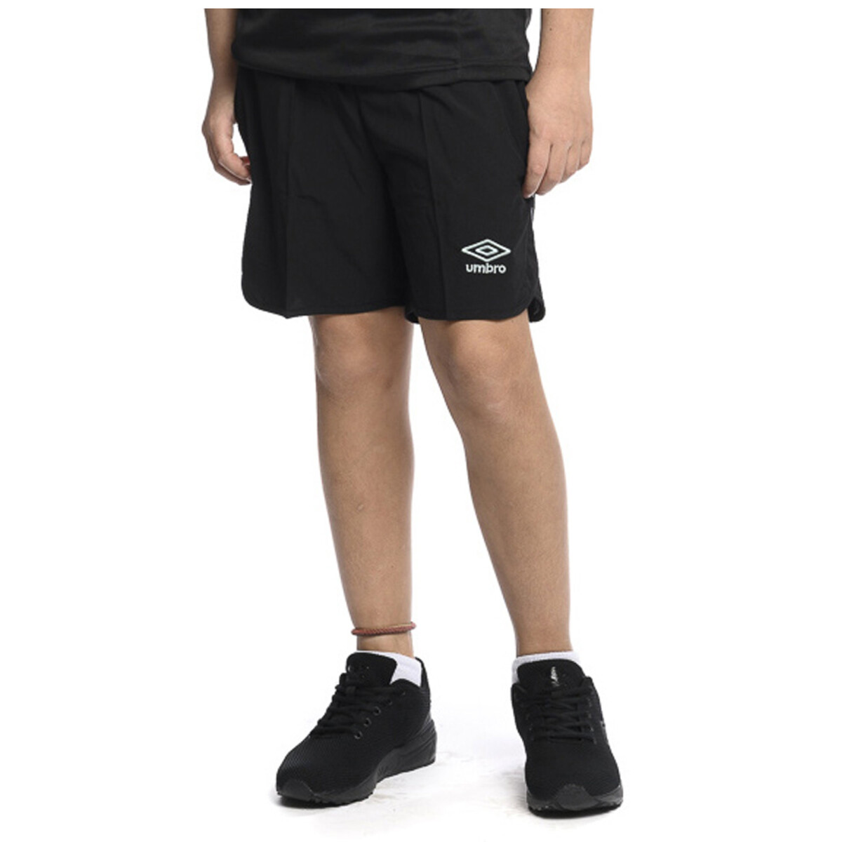 Bermuda Infantil Umbro Taped Junior - Negro - Celeste 
