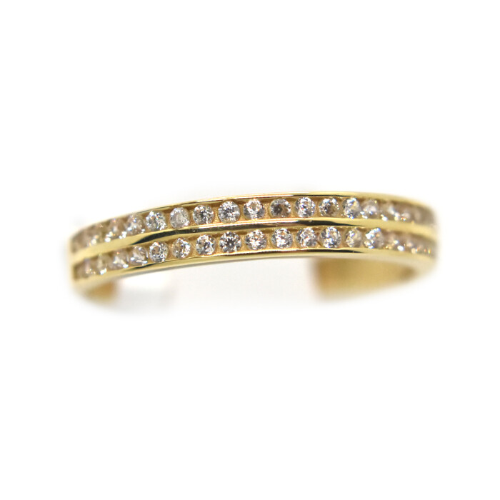 Anillo Oro 18 Kilates con Zirconias Anillo Oro 18 Kilates con Zirconias