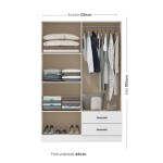 ROPERO - 4 PUERTAS PLATINUM BLANCO
