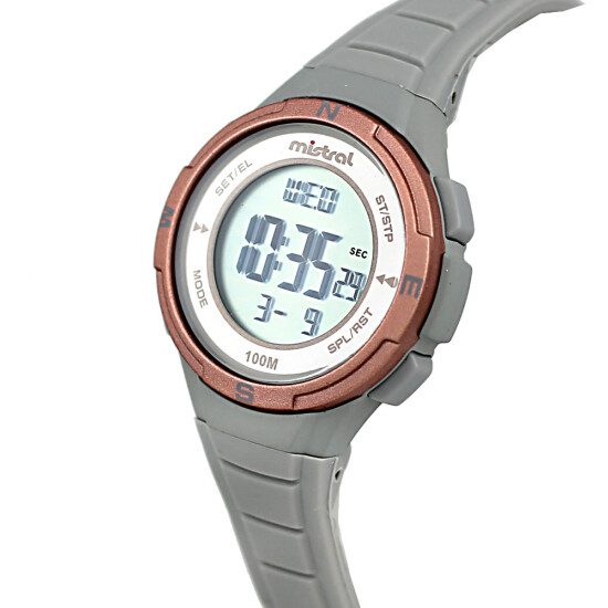 Reloj Mistral Deportivo Silicona Gris 0