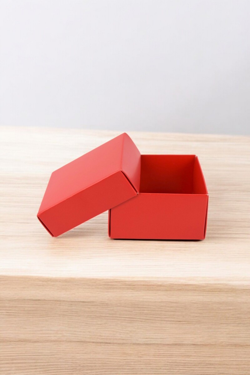 Caja eco 02 - 8x8x4,5 cm. - ROJO 