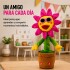 Girasol Interactivo que Baila, Canta, Graba y Repite Voz Rosa