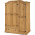 ROPERO 3 PUERTAS 1 cajon CURVO RUSTICO CERA NATURAL ROPERO 3 PUERTAS 1 cajon CURVO RUSTICO CERA NATURAL