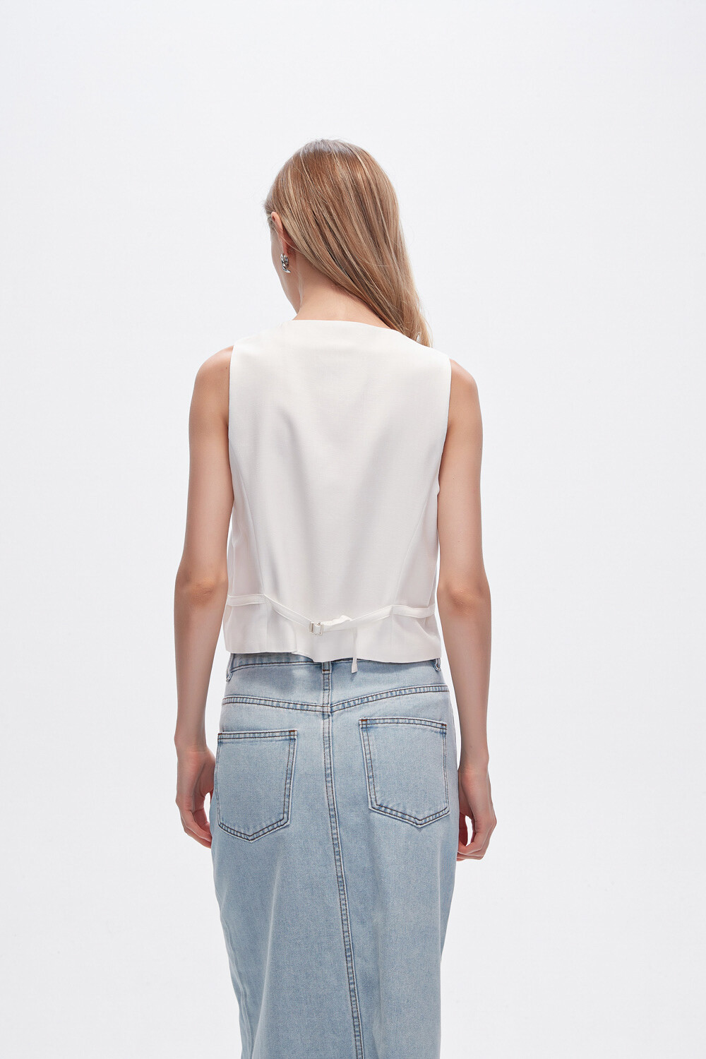 Chaleco Nayara Marfil / Off White