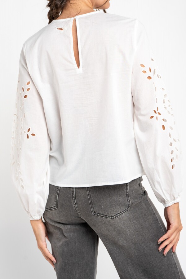 Blusa Boho Manga Larga Nacar