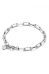 PULSERA DE ESLABONES GRANDES BAÑADA EN PLATA DE LEY Pulsera