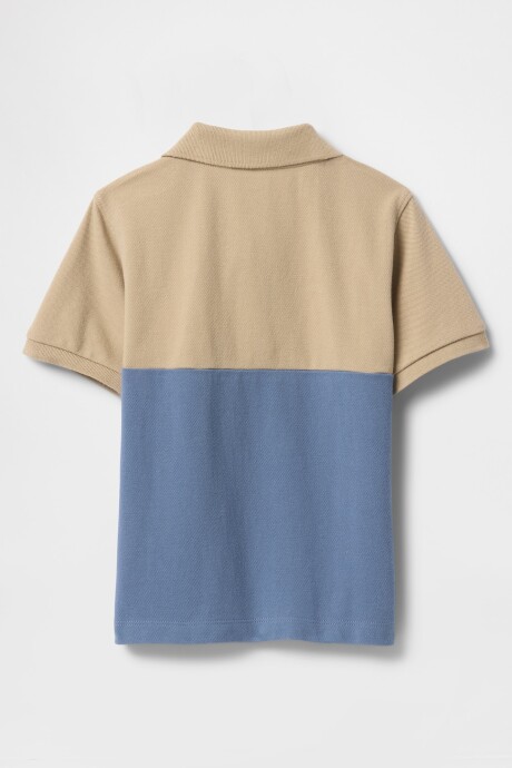 Remera Polo Pique Logo Gap Toddler Niño Khaki