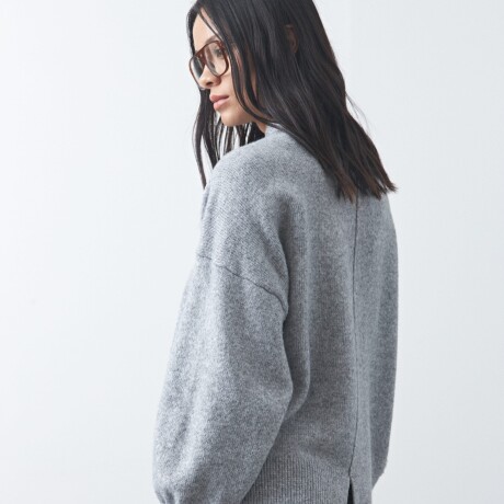 POLERA ISLAND Gris Melange